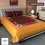 Allora Rustic Garden Embroidered Bed Sheet image