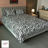 Allora Zebra Printed King Bed Sheet image