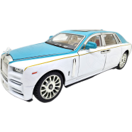 Alloy Die Cast Metal 1:32 Scale Rolls Royal Phantom Metal Car Latest Pull And Back Car With Music And Light Gift For Children image
