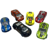 Alloy Die Cast Metal Pull Back Super Speed Mini Car 6Pcs Set Kids Gift image