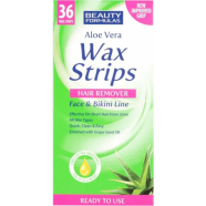 Aloe Vera Wax Strips Hair Remover - 36pcs image