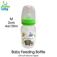 Alpha Baby Feeding Bottle 125ml (Green) - AB-BTL-004