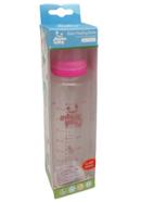 Alpha Baby Feeding Bottle with Soft Silicone Nipple 240ml (Glass) - Pink image