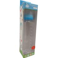 Alpha Baby Feeding Bottle with Soft Silicone Nipple 240ml (Glass) - Blue - AB-104081WB