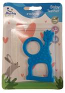 Alpha Baby Teether Giraffe (Blue) image