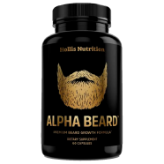 Alpha Beard Growth Vitamins Hollis Nutrition Beard And Hair Growth Supplement For Men - 60 Capsules -523189634 image