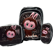 Alpha Labubu Backpack School Bag 3in1 Set image