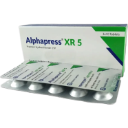 Alphapress XR 5 mg Tablet 10's Strip image