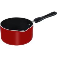 Aluminium Milk Pan - Red image