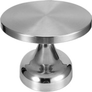 Alvinlite Stainless Steel Rotating Cake Decorating Rack, Metal Cake Decorating Turntable Baking Tools image