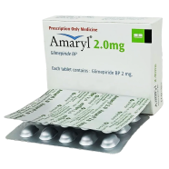 Amaryl 2 mg Tablet 15's Strip image