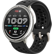 Amazfit Active 2(Round) 1.32inch with 160 plus Workout Modes Smartwatch - Black image