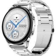 Amazfit Pop 3R Calling 1.43 Inch HD AMOLED Smart Watch ( Metallic Strap ) - Silver image