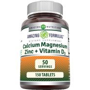 Amazing Formulas Calcium Magnesium Zinc D3 - 150 Tablets -272144847 image