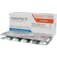Amdocal Plus 5 mg, 25 mg Tablet 10's Strip image