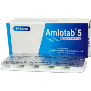 Amlotab 5 mg Tablet 10's Strip icon