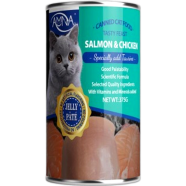 Amna Cat Canned Food Jelly Pate - Salmon and Chicken 375g | Cat Wet Food image