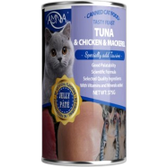 Amna Cat Canned Food Jelly Pate - Tuna and Chicken and Mackerel 375g | Cat Wet Food image