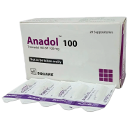 Anadol 100 mg Suppository 5's strip image