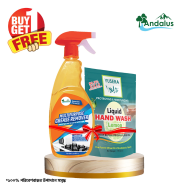 Andalus Grease Remover 500 ml Buy 1 Get 1 Yusera Liquid Hand Wash Lemon Refill 170 ml Free image
