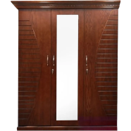Andormahal Stylish MDF 3 Part Almirah With Mirror image