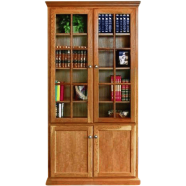 Andormahal (MDF) Book Shelf-two glass door-(6ft by 3ft by 1ft) image