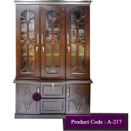 Andormahal Furniture Classic Three Door Showcase Made Of MDF Board image
