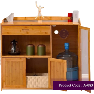 Andormahal Kitchen Storage Cabinet Glass View Made of Melamine Laminated Board (Code- A83z) image