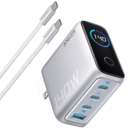 Anker 140W Laptop Charger 4-Port PD 3.1 With Touch Control USB-C Cable (B2697) image