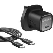Anker Zolo 30W PD Charger with USB-C Cable 1M Black image