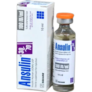 Ansulin 30 Percent, 70 Percent in 100 IU/ml Penfill 3 ml cartridge image