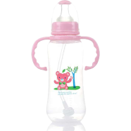 Applebear Baby Milk Feeding Plastic Straw Bottle With Handle 280 ml image