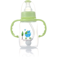 Applebear Baby Milk Feeding Plastic Straw Bottle With Handle 150 ml image