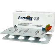 Apremig ODT 75 mg Dispersible Tablet 4's Strip image