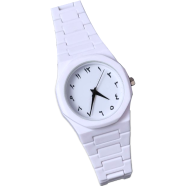 Arabic Watch Men's Quartz Watch White PC Plastic watch for men - Aura Arabic Watch image
