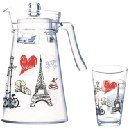 Arcopal love paris florero Water Jug Set 7 Pcs - P9813 icon