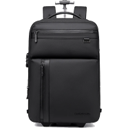 Arctic Hunter LG00860 Trolley Backpack 42-52L Convertible Rolling Suitcase 2 Wheels 1680D Nylon Water-Resistant image