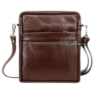 Armadea Genuine Leather Messenger Bag For Men Chocolate image