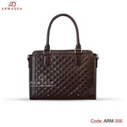 Armadea Unique Design Ladies Hand Bag Chocolate image