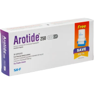 Arotide 50 mcg, 250 mcg Dry Powder Inhalation Capsule (DPI) 10's Strip image