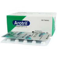 Arotril 0.5 mg Tablet 10's strip image