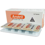 Arotril 1 mg Tablet 10's Strip image