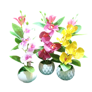Artificial Orchid Flower Arrangement in a Pot icon