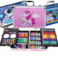 Artist Set Unicorn Color Box With Multiple Coloring Kit Professional Drawing Color Pencils (Any Color) image
