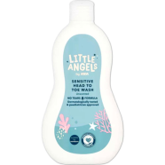 Asda Little Angels Sensitive Head to Toe Wash Unscented 500ml image