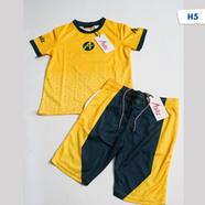 Asilz Kids Premium Yellow Colour Jersey Set - H5 icon