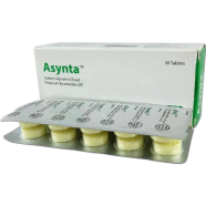 Asynta 500 Mg, 100 Mg Chewable Tablet 10's Strip image