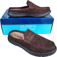 Aurora Men Premium Nu Buck Leather Half Loafer image