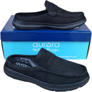 Aurora Men Premium Nu Buck Leather Half Loafer image