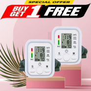 Automatic Blood Pressure Machine with Large LCD Display and Audio Reading ( Buy 1 Get 1 FREE) image
